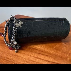 Faux-gator charm bracelet wristlet purse. CUTE!